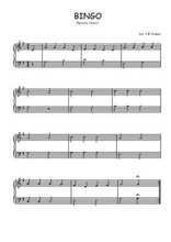 Téléchargez l'arrangement pour piano de la partition de Bingo en PDF